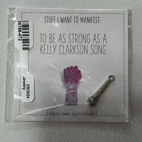Novelty Charms To Be As Strong As A Kelly Clarkson Song Stuff I Want To Manifest - Picture 3 of 4